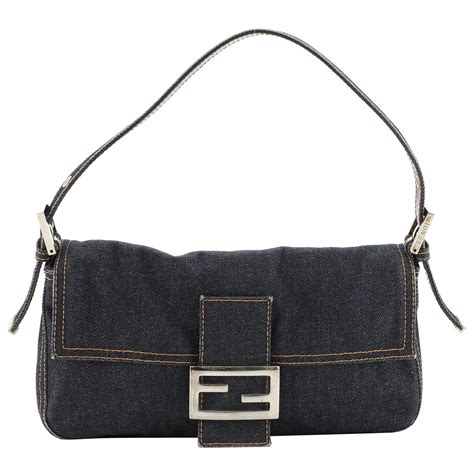 fendi 33cm baguette|fendi denim baguette.